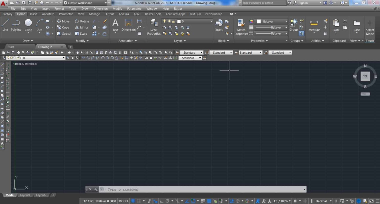 how to set autocad 2020 to classic view