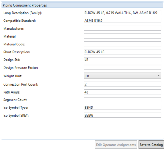 AutoCAD Plant 3D Pipe Specifications