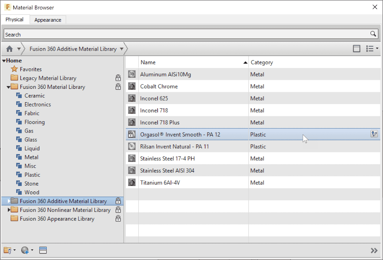 fusion 360 11 additive library