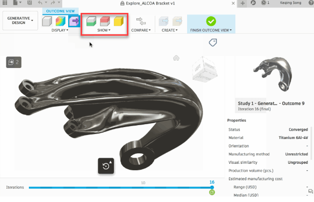 fusion 360 4 outcome view