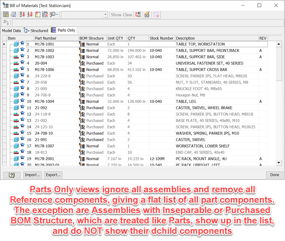 indented BOM - Autodesk Community - Inventor