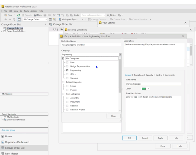 Autodesk Vault Lifecycle Configuration A Step By Step Guide