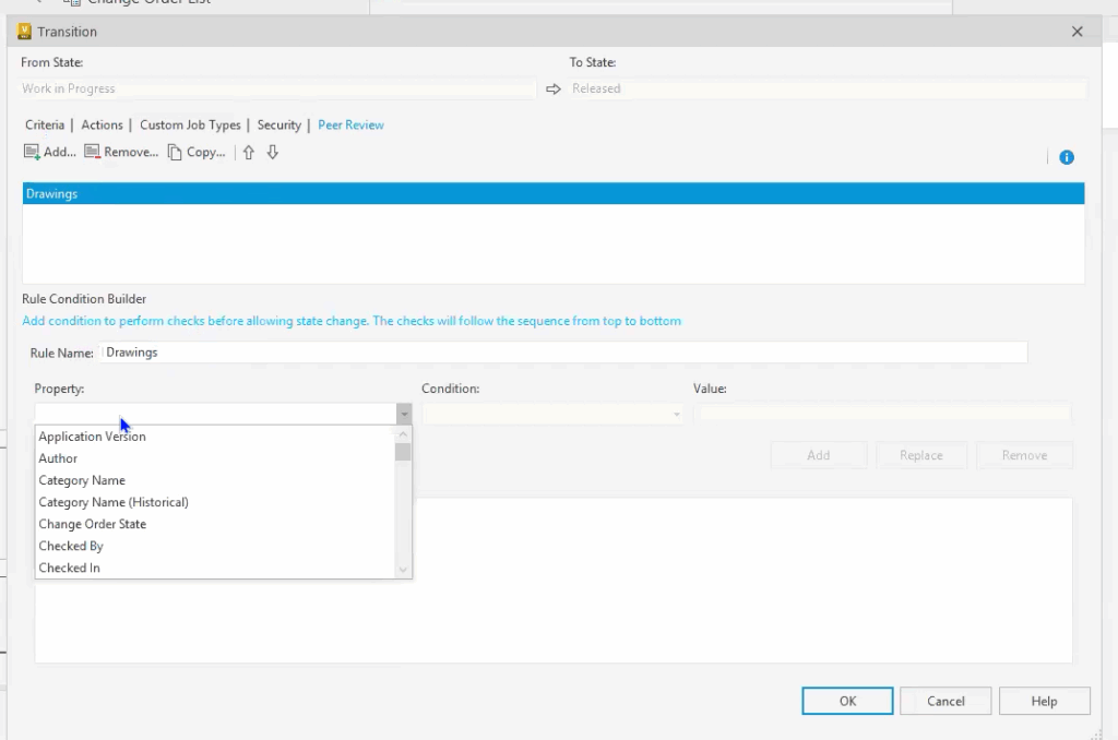 Autodesk Vault Lifecycle State Transitions