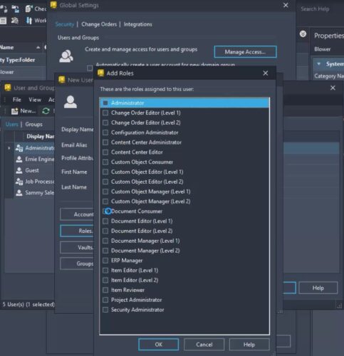 User Roles Autodesk Vault