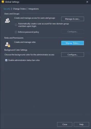 Manage Roles Autodesk Vault