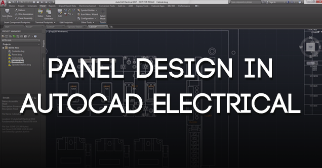 Panel Design in AutoCAD Electrical