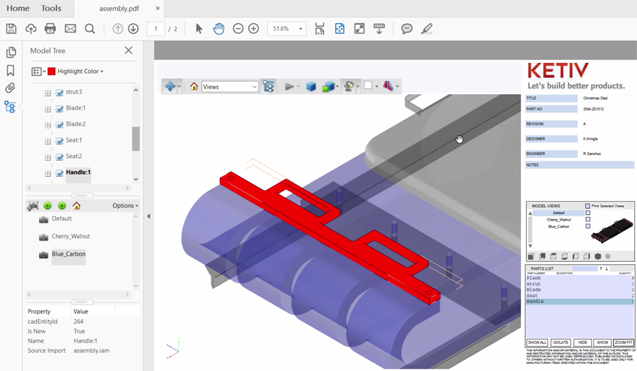 Inventor 3D PDF Sample