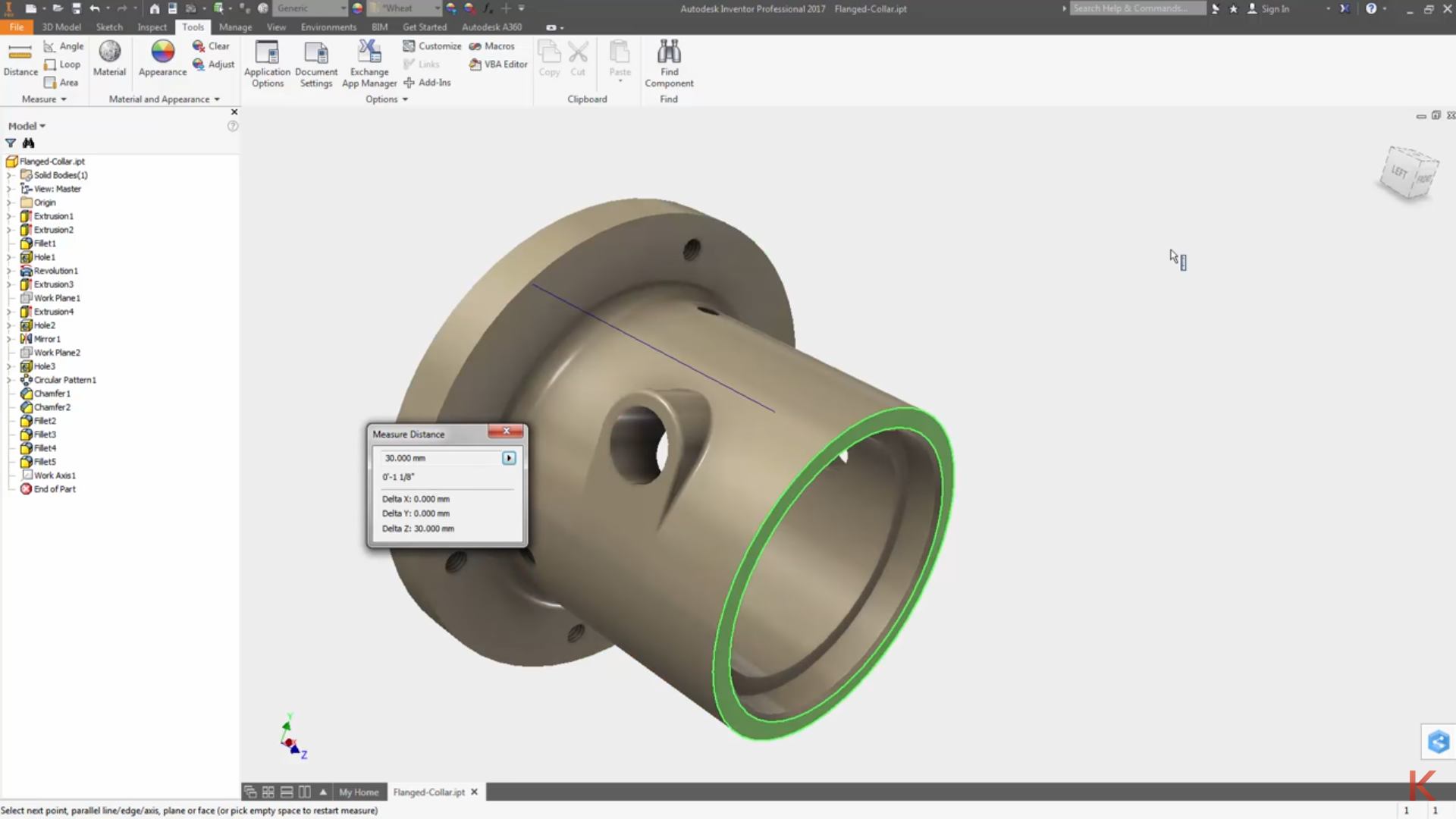 Inventor 2017.3 Enhanced Measure Commands